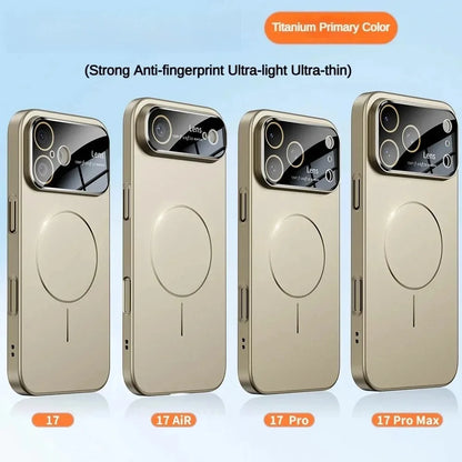 Original Glass Nano Matte Case For iPhone 17 Air 16 15 14  Pro Max 17Pro Magnetic For Magsafe Wireless Charging Armor Funda