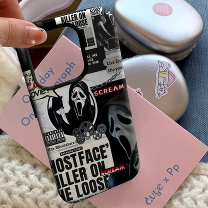 Scream Halloween IPhone17 Must-Haves Phone Case for IPhone 17 16 15 14 13 12 11 Pro Max Plus Double-layer Back Cover