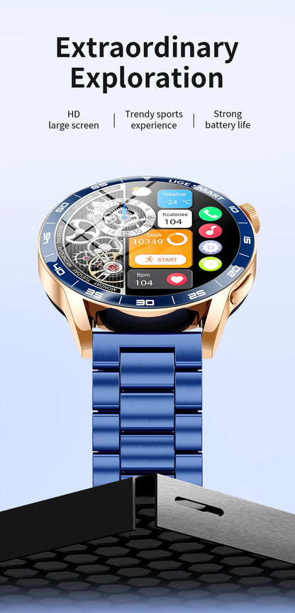 LIGE 2025 New Smartwatch Men For Android iOS Phone 1.38" HD Bluetooth Call Heart Rate Monitor Waterproof Sport Smart Watch Women