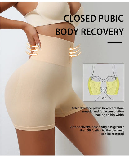 Flarixa High Waist Seamless Panties Flat Belly Shaping Women Breasted Shaperwear Tummy Butt Lift Pants Slimming Underwear