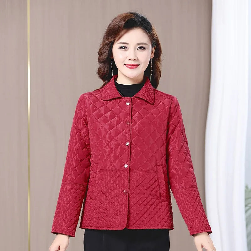 NEW Autumn Winter Coat Fashion Women's Lightweight Down Cotton Keep Warm Thin Jacket Female Korean Casual Outerwear Tops