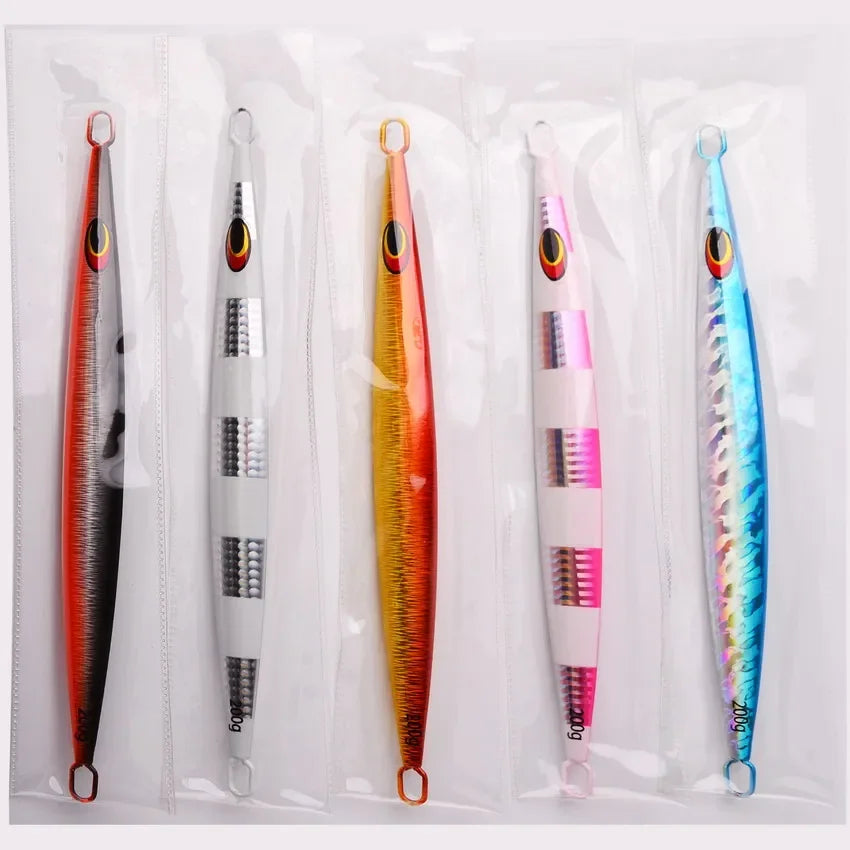 Metal Sea Fishing Jig Lure 200g 160g 100g 80g Switch Fast Sinking Metal Jig Jigging Bait