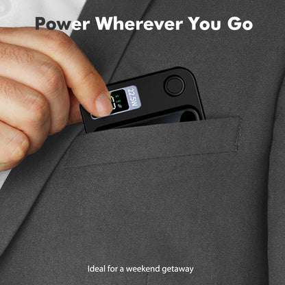 100000mAh Magnetic Power Bank Wireless Portable 22.5W Fast Charger For Iphone Huawei Samsung External Auxiliary Backup Battery