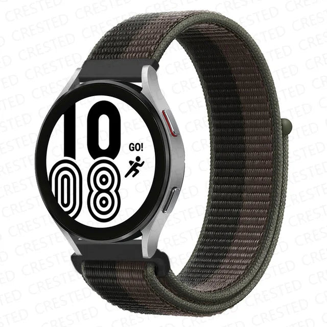 Nylon Loop Band For Samsung Galaxy Watch 6 4 7 classic/5 Pro/active 2/Gear S3 20mm/22mm Bracelet Huawei watch GT 2e 3 pro strap