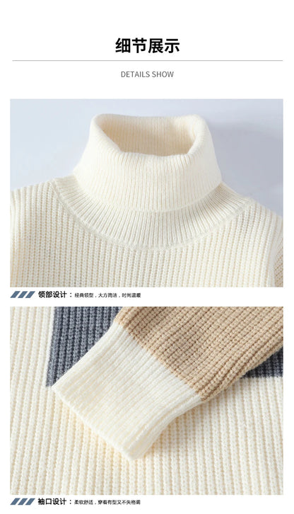 Sweaters men winter korean style mens casual turtleneck warm sweater mens fashion sweaters Men's wool pullovers male