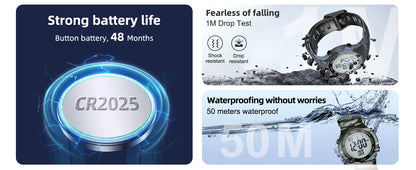 EZON Digital Sports Watch L008D, Waterproof Sports watch with Interval Timer/Chronograph/Lap Timing/Alarm for Men and Women