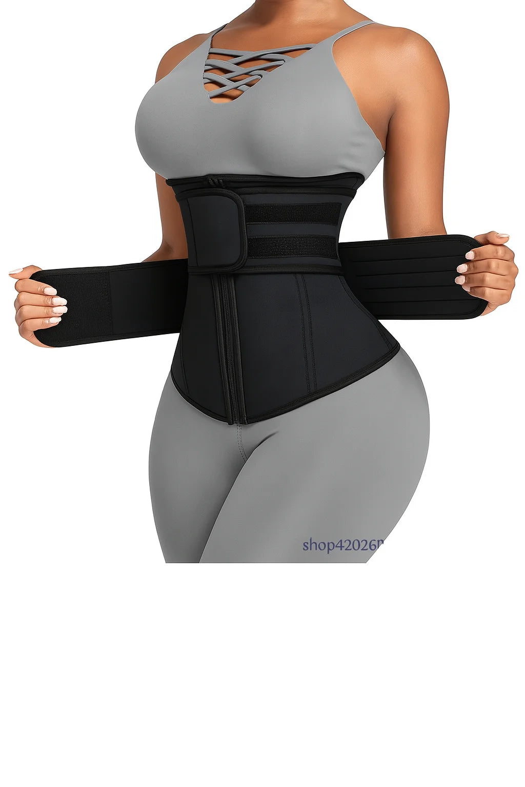 Belts Neoprene Corset with Zipper, Workout Cincher for Tummy Control & Back Support