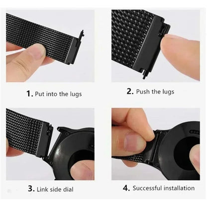 Loop Band for Amazfit Bip 6 5 Bip6 Smart Watch Strap Magnetic Stainless Steel Metal Wrist Bracelet for Amazfit Bip 6 Accessories