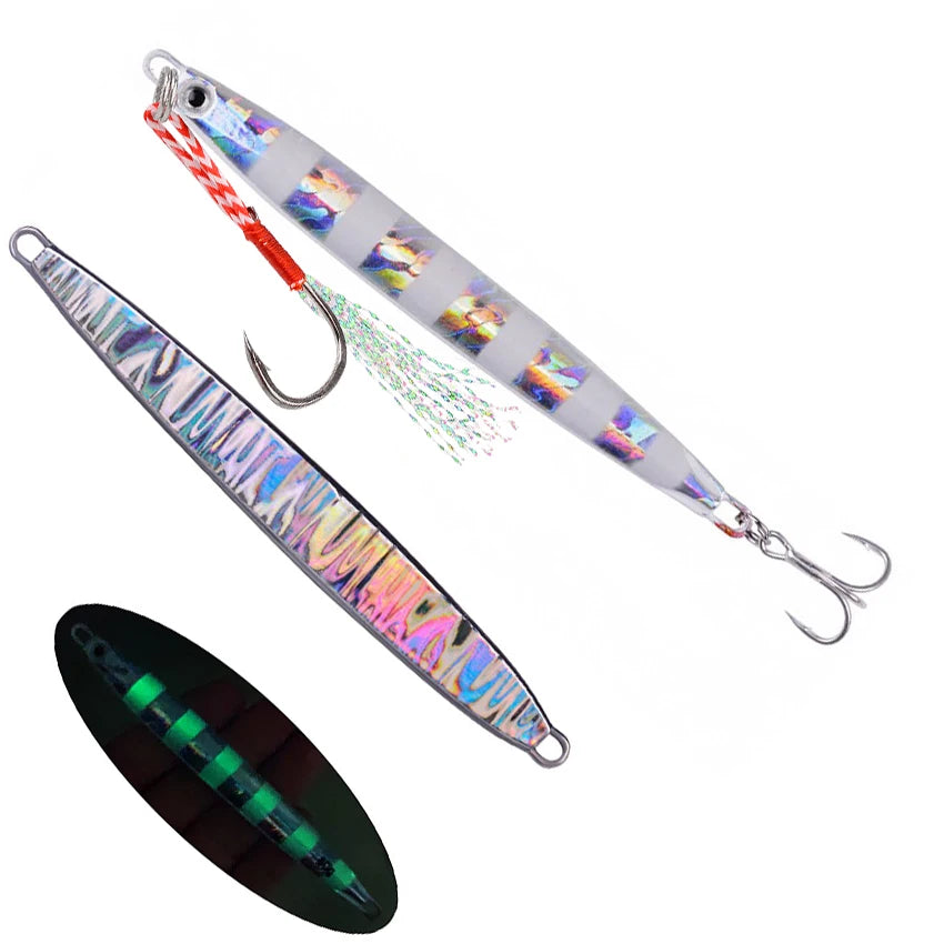 Metal Jig Fishing Lure Slow Cast Jigging Spoon 10G 20G 30G 40G 60G Sea Bass Lure Artificial Bait Fishing Gear