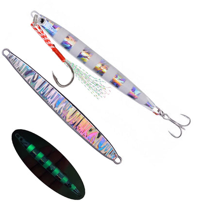 Metal Jig Fishing Lure Slow Cast Jigging Spoon 10G 20G 30G 40G 60G Sea Bass Lure Artificial Bait Fishing Gear