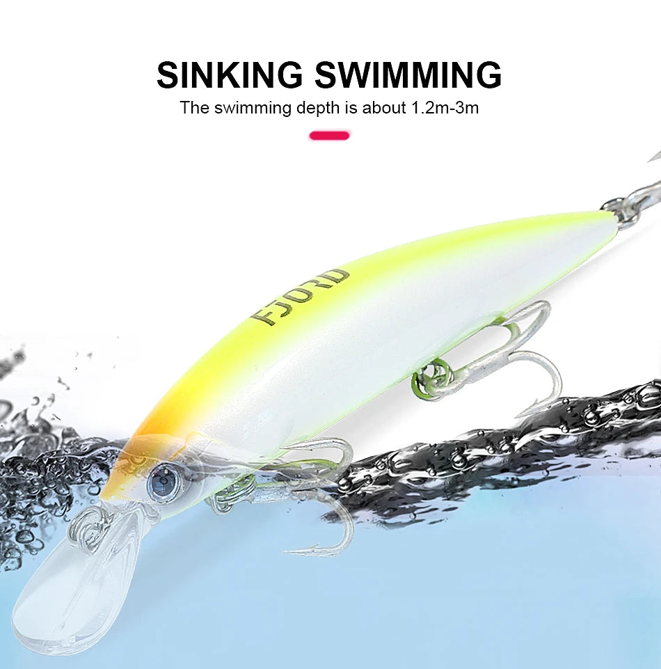Sinking Minnow Fishing Lures Saltwater Freshwater Long Casting Sea Artificial Bait Jerkbait