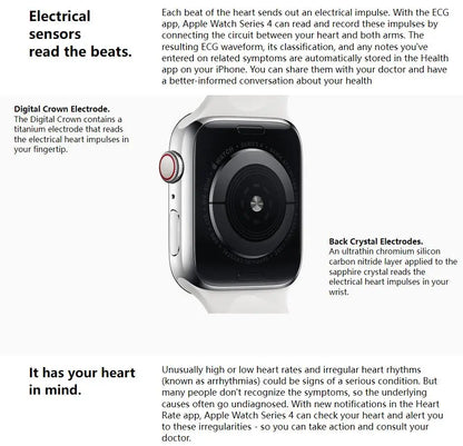 Original Apple Watch Series 4 Smartwatch 40MM/44MM GPS Aluminum with Sport Band