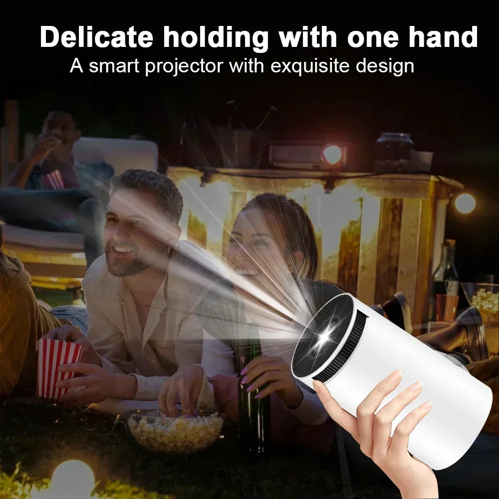 Android 11 Smart Projector ANSI Lumens 1080P Native, Dual-Band WiFi 6 Bluetooth 5.0, 2025 Outdoor Portable Projector with 4K
