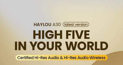 HAYLOU S30 Wireless Bluetooth 5.4 Headphones 43dB Adaptive Noise Cancelling Headsets 40mm Driver 80H Playtime Earphones