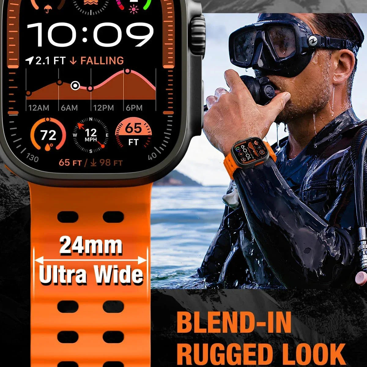 Ocean Silicone Strap for Apple Watch Band Ultra 3/2/1 49mm Series 11 10 46mm Comfortable Band IWatch 9 8 7 6 5 4 SE3 45mm 44mm