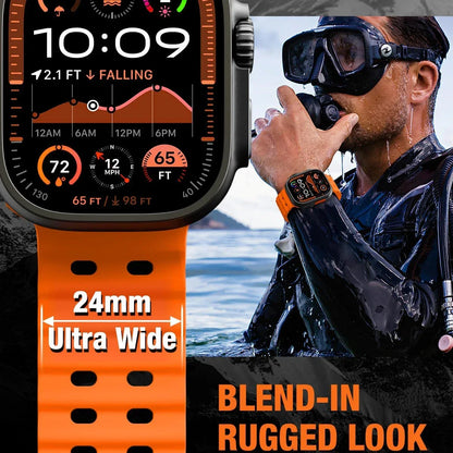 Ocean Silicone Strap for Apple Watch Band Ultra 3/2/1 49mm Series 11 10 46mm Comfortable Band IWatch 9 8 7 6 5 4 SE3 45mm 44mm