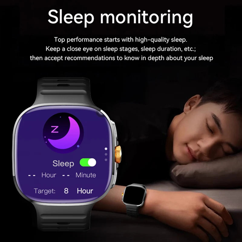 5G/4G All-Network Smart Watch 2.4 inch AMOLED 2100mah Battery 8GB+128GB RAM 1000W Camera GPS WIFI Google APP Download Smartwatch