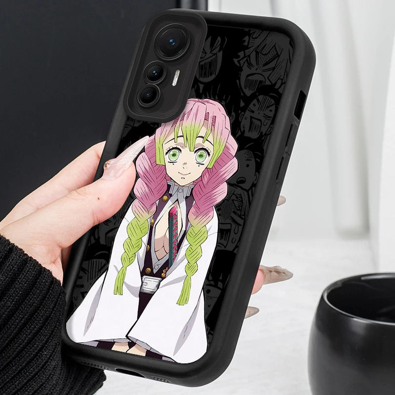 Anime Demon Slayer Creative Silicone Case for Xiaomi Poco F7 F6 F5 F4 F3 M5s C65 C75 C71 X7 X6 X5 X4 GT X3 NFC M7 M6 Pro 4G 5G