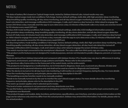 Zeblaze Stratos 4 GPS Smartwatch 1.43" AMOLED Screen Compass Barometric Altimeter Flashlight Voice Calling Smart Watch