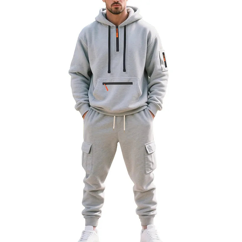 Men's Tracksuits 2 Piece Long Sleeve Athletic Full Zip Sweatsuits Jogging Suit Set Casual Outdoor Streetwear Sport Tracksuit Set