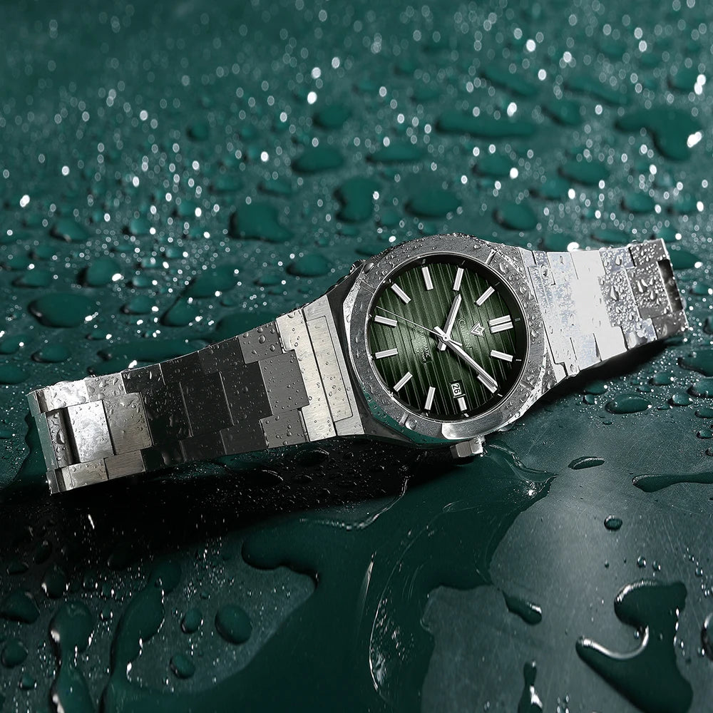 CADISEN Diver Watch Retro Luxury Sapphire MIYOTA 8215 German Designer Men Automatic Mechanical Watches 10Bar Waterproof Luminous