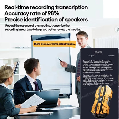 Bluetooth V5.4 Earphones Real-time Translation With AI Chat Headphones Meeting Recording Earbuds