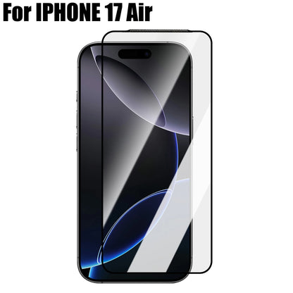 Tempered Glass Screen Protectors for IPhone 17/17 Air/17 Pro/17 ProMax 9H Hardness Tempered Films with Dustproof Hole