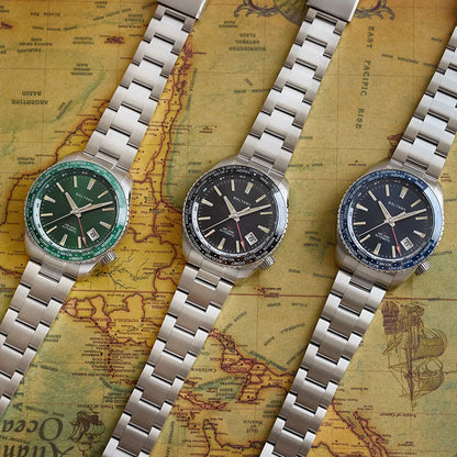 Baltany 2025 New Nh34 Gmt Men's Mechanical Watch 40Mm Sapphire Luminous C3 Stainless Steel Waterproof Sports 20Bar Watches for M