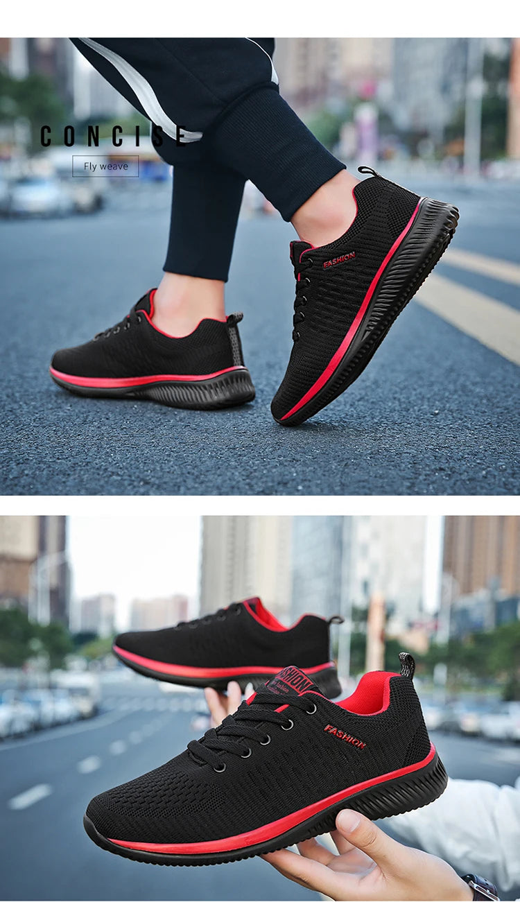 Sneakers Men Running Walking Knit Shoes Fashion Casual High Quality Sport Athletic Gym Lightweight Men Casual Shoes