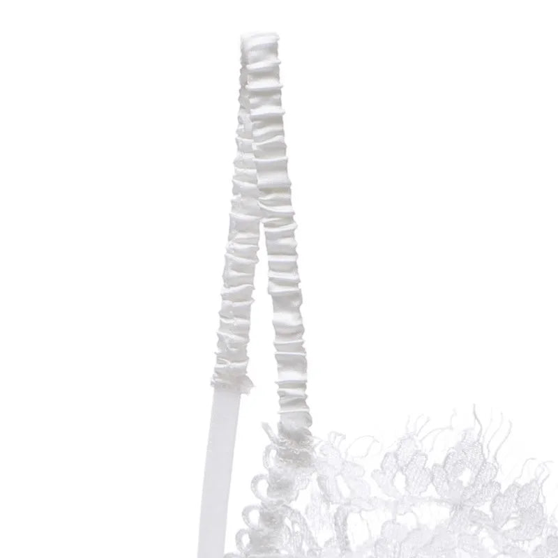 Women's Bra Panty Set Sexy Adult Lingerie Transparent Underwear Ultra-thin Lace Bra Anti-sagging Bra Summer French Pure Desire