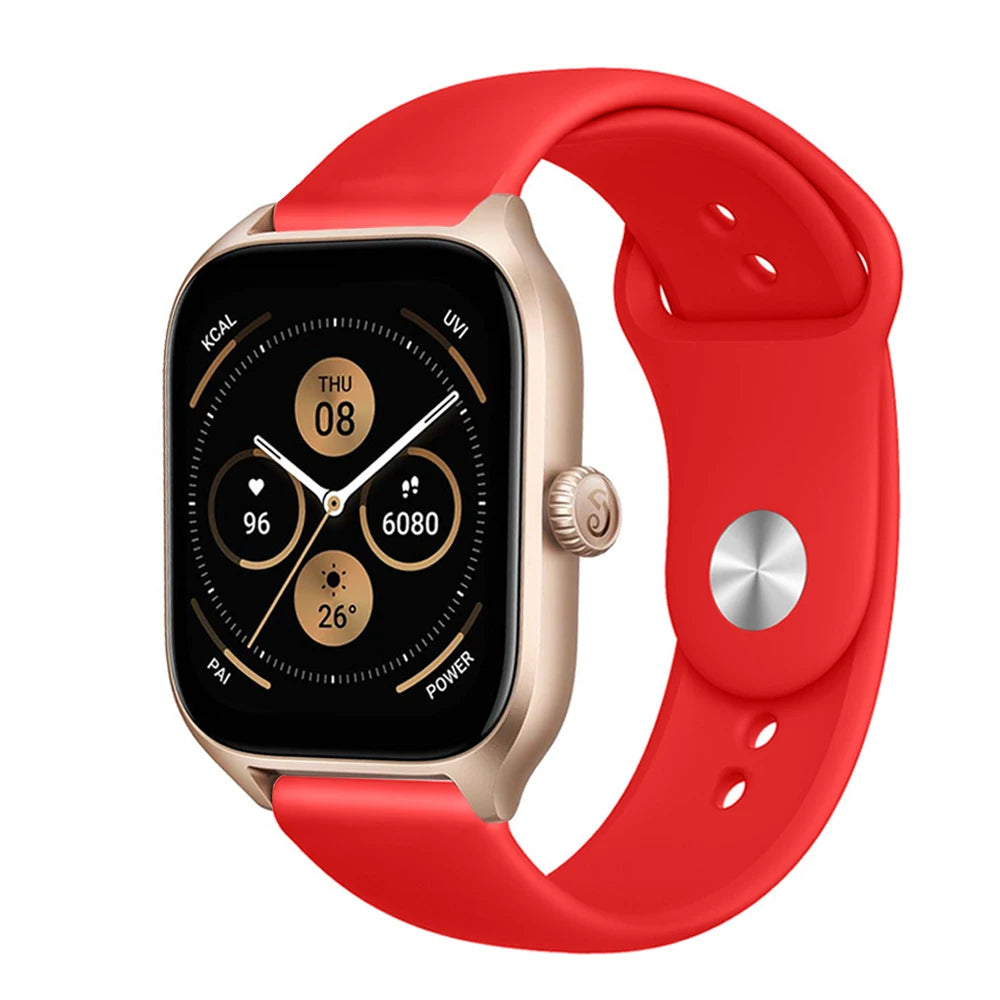 Silicone band For Amazfit GTS 3/2/2e/GTS2 Mini/GTR 42mm/47mm/GTR 3/3 Pro/2/2e Sport Watch Bracelet Amazfit bip 6 strap