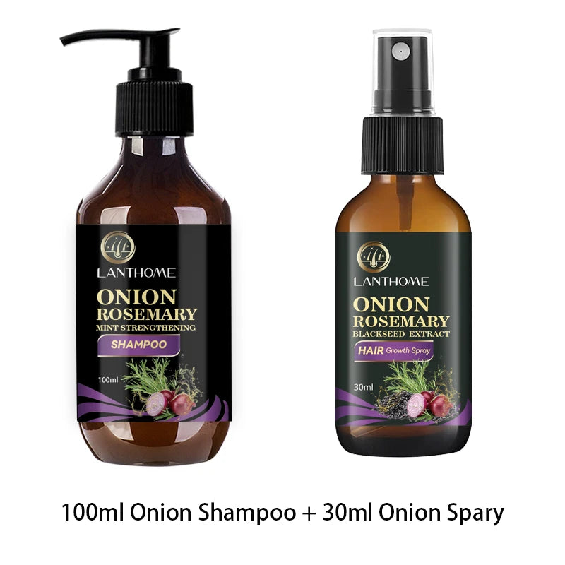 Hair Shampoo For Fast Hair Growth Rosemary Onion Shampoo 30ML Spray Anti Hair Loss Effective Within 7 Day Hair Growth