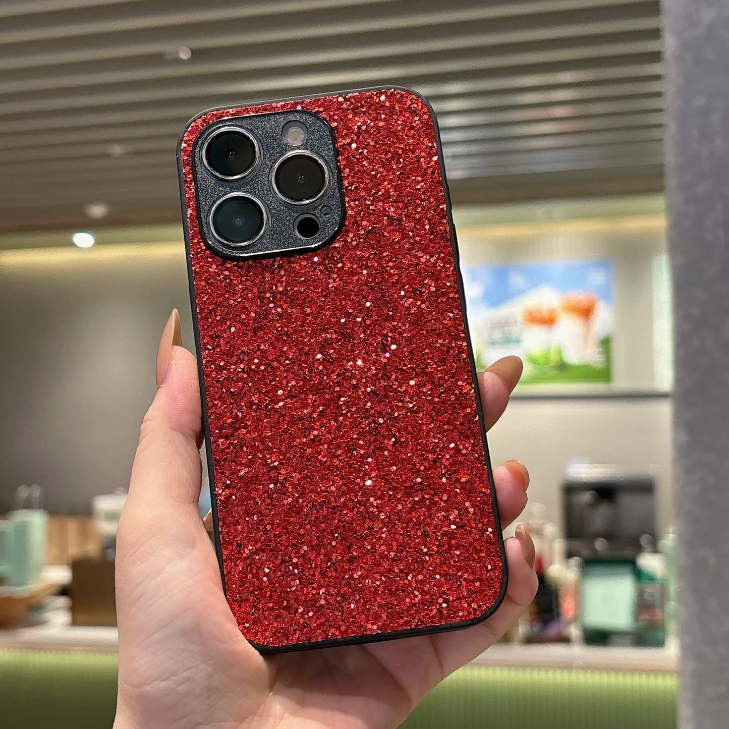 Luxury Glitter Full Coverage Flash Drill Soft Phone Case for iphone 17 16 15 14 13 12 11 Pro Max 7 8 Plus 16E 17Air Shell