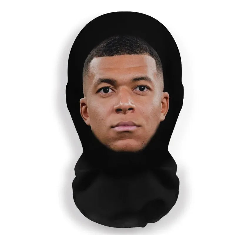 3D Printed Seamless Ronaldo Kanye Mask Hat Cosplay Facial Mask Party Cosplay Props Mascaras Halloween Mask