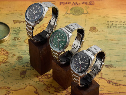 Baltany 2025 New Nh34 Gmt Men's Mechanical Watch 40Mm Sapphire Luminous C3 Stainless Steel Waterproof Sports 20Bar Watches for M