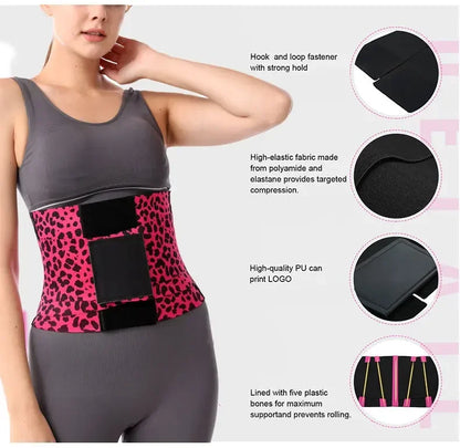 Belt Tummy Control Body Shaper with Triple Wrap Corset Workout Sweat Band Sports Slimmer Gym Girdle Shaper