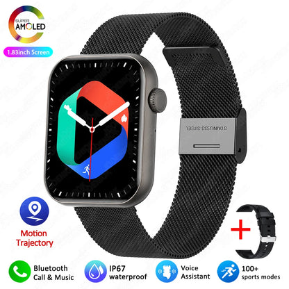 Smart Watch Full Touch Screen Bluetooth Call AI Voice Heart Rate Waterproof Watches Sports Bracelet Smartwatch Women