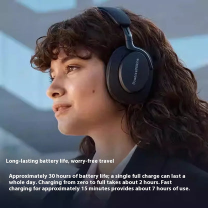 Original Bowers&Wilkins Px7 S2 Over Ear Earphones - New Advanced Noise Cancellation, Slim&Lightweight 15-Min Quick Charge