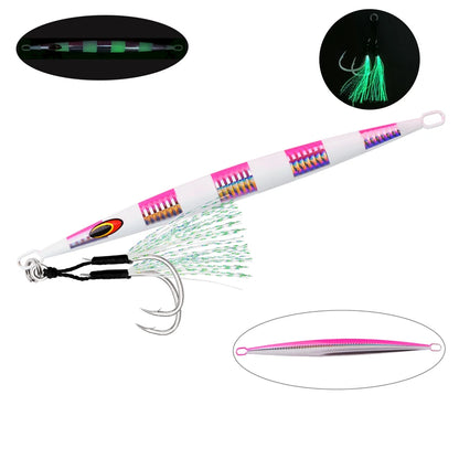 Metal Sea Fishing Jig Lure 200g 160g 100g 80g Switch Fast Sinking Metal Jig Jigging Bait