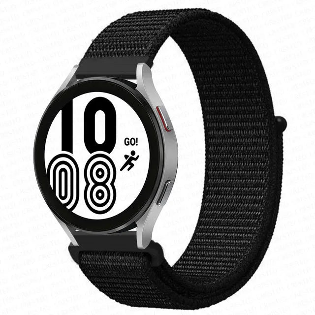 Nylon Loop Band For Samsung Galaxy Watch 6 4 7 classic/5 Pro/active 2/Gear S3 20mm/22mm Bracelet Huawei watch GT 2e 3 pro strap