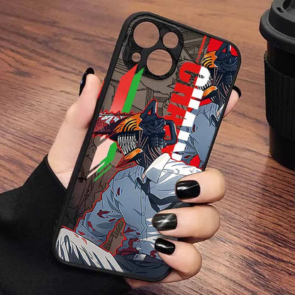 New Chainsaw Man Hot For iPhone 17 17Air 16E 16 15 14 13 12 11 mini Pro Max Plus Frosted Translucent Phone case Funda Cover Capa