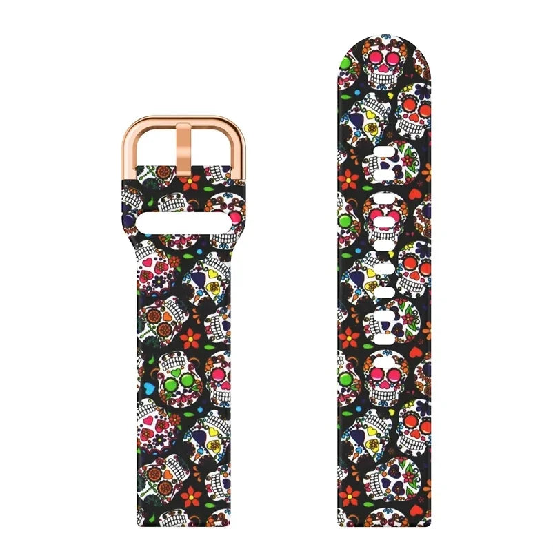 band For Amazfit GTS/4/2/2e/3 GTS2 Mini/GTR 4/3/Pro/47mm/GTR2/2e/stratos 2/3 Bracelet Amazfit Bip 6 5 Printed strap