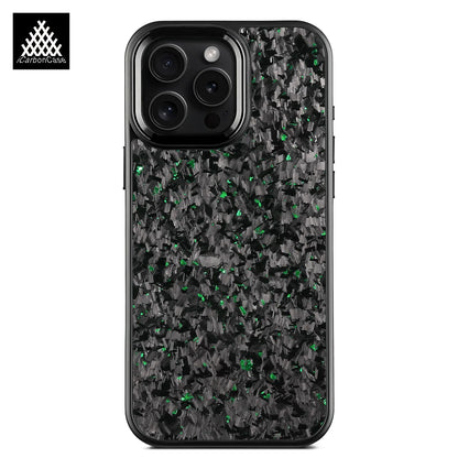 Magnetic Real Forged Carbon Fiber Case For iPhone 17 17Air 17Pro 16 15 14 13 12 11 Pro Max with MagSafe and Metal Lens / Buttons