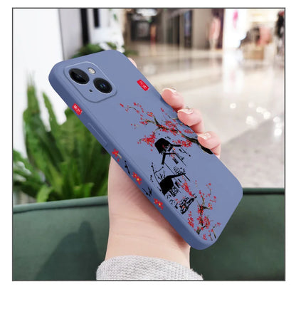 Field Wind Phone Case For iPhone 17 Air 16E 16 15 14 13 12 11 X XR XS SE2 SE2020 8 7 6 6S Plus Pro Max Mini Silicone Cover