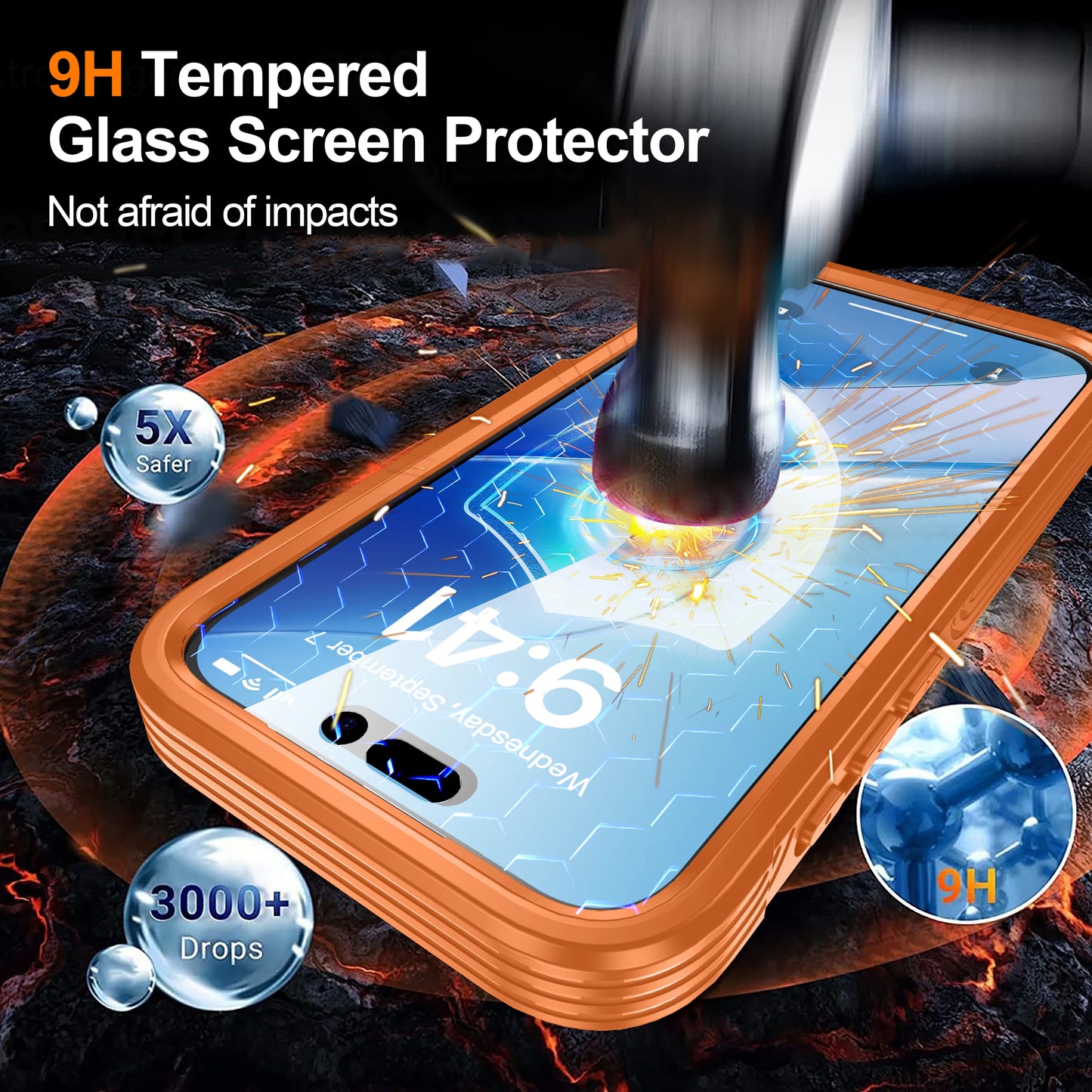 iPhone 17/17 Air/17 Pro/17 Pro Max brand new color magnetic shockproof and dustproof phone case - transparent protective case