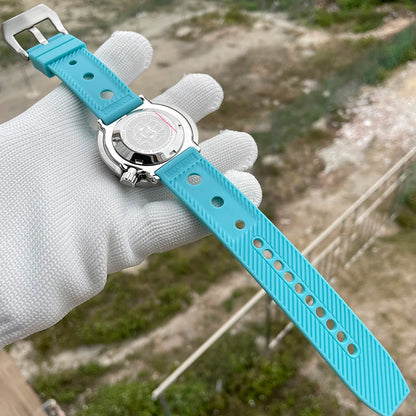 STEELDIVE SD1975 Mens Automatic Watches Men Dive Watch 300m Waterproof Mechanical Wristwatch C3 Luminous Clock Sapphire Mirror