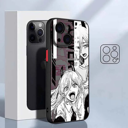 New Chainsaw Man Hot For iPhone 17 17Air 16E 16 15 14 13 12 11 mini Pro Max Plus Frosted Translucent Phone case Funda Cover Capa
