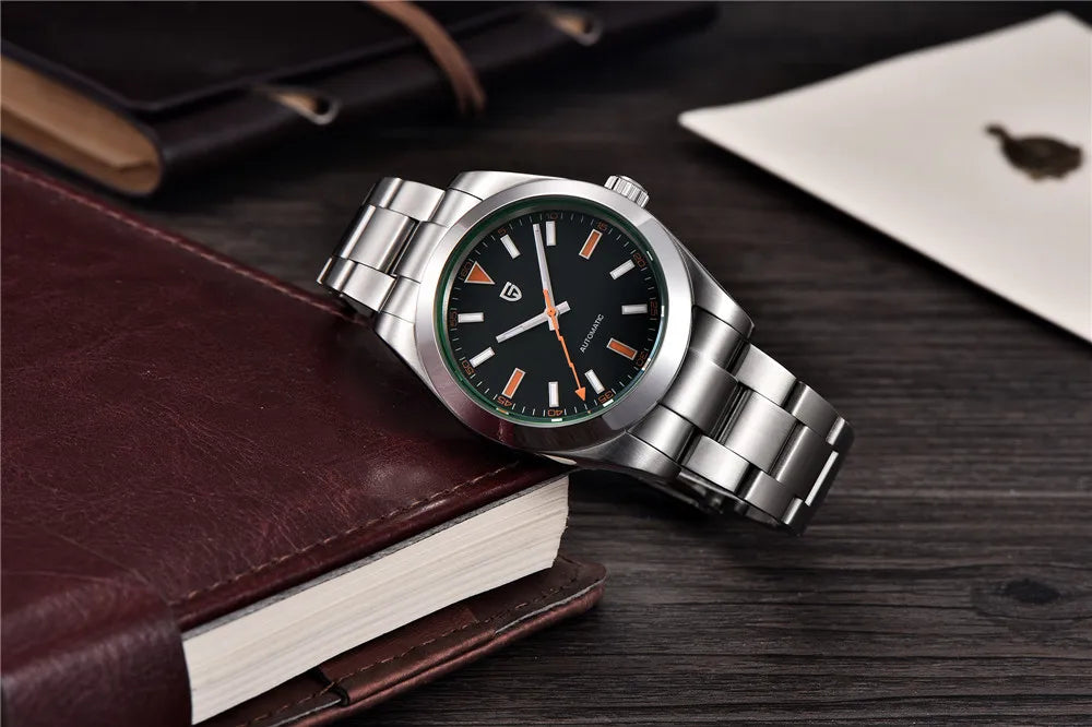 PAGANI New Z-Blue Men's Mechanical Watches Luxury Sapphire Glass Automatic Watch For Men NH35A Stainless steel Clock