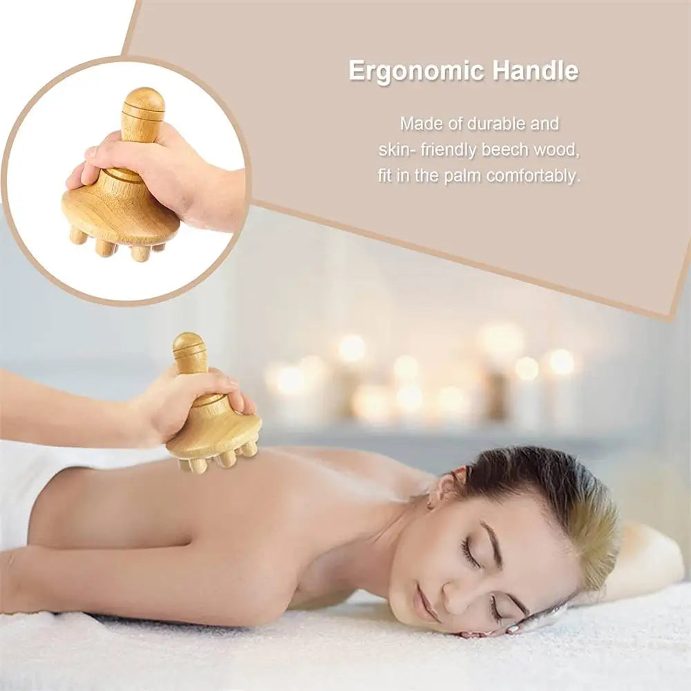 Body Wood Therapy Complete Kit Wooden Maderotherapy Kit for Reductive Massage Colombian Wood Therapy Tools for Body Contour Tool