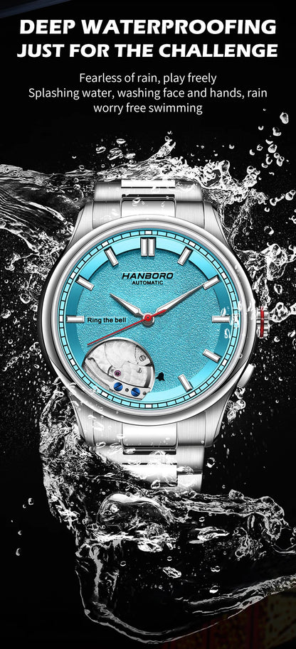 HANBORO Chime Series Modified Movement Men's Personalized Automatic Mechanical Watch
